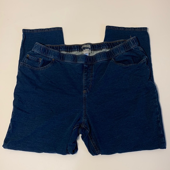 Catherines Denim - Women 2X Catherine’s knit pull on jeans